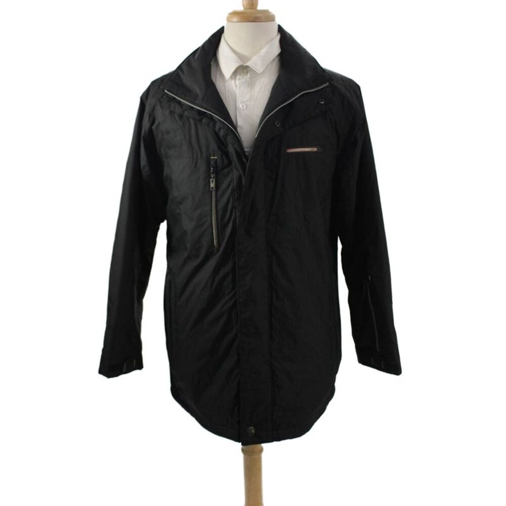 Bugatti Mens Windbreaker Jacket Black Zip Size L